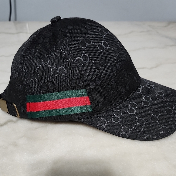 Black Designer Men's Cap - Picture 2 of 4